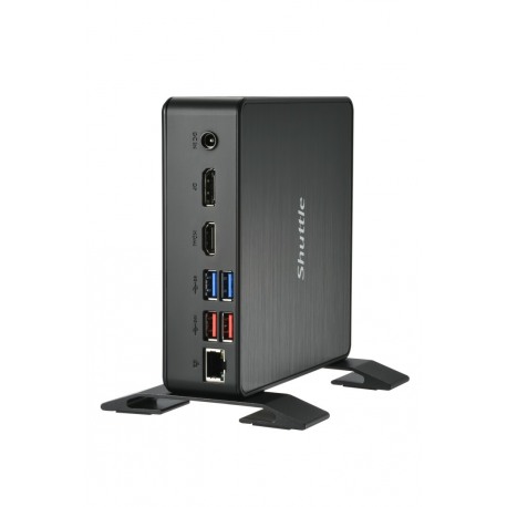 Shuttle XPC nano NC40U7 - Barebone - mini PC - 1 x Core i7 1255U / 1.7 GHz - RAM 0 GB - UHD Graphics 620 - GigE - black - 8