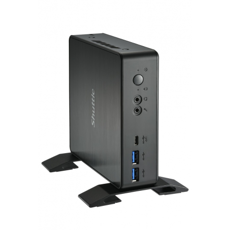 Shuttle XPC nano NC40U7 - Barebone - mini PC - 1 x Core i7 1255U / 1.7 GHz - RAM 0 GB - UHD Graphics 620 - GigE - black - 10