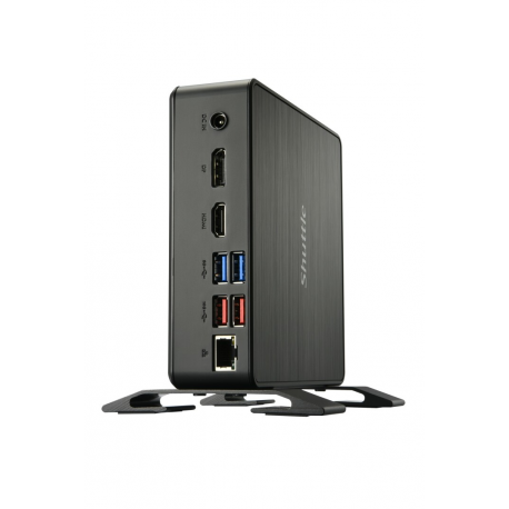 Shuttle XPC nano NC40U7 - Barebone - mini PC - 1 x Core i7 1255U / 1.7 GHz - RAM 0 GB - UHD Graphics 620 - GigE - black - 11