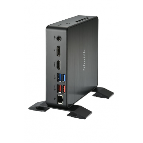 Shuttle XPC nano NC40U7 - Barebone - mini PC - 1 x Core i7 1255U / 1.7 GHz - RAM 0 GB - UHD Graphics 620 - GigE - black - 12