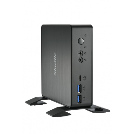 Shuttle XPC nano NC40U7 - Barebone - mini PC - 1 x Core i7 1255U / 1.7 GHz - RAM 0 GB - UHD Graphics 620 - GigE - black - 13