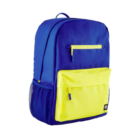 HP - Campus - notebook carrying backpack - 15.6" - blue, lime - 2