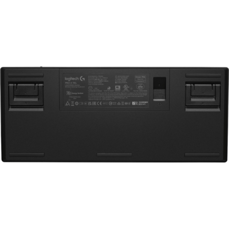 Logitech G PRO X TKL - Keyboard - tenkeyless - backlit - Bluetooth, LIGHTSPEED - QWERTY - German - key switch: Tactile - black - 1