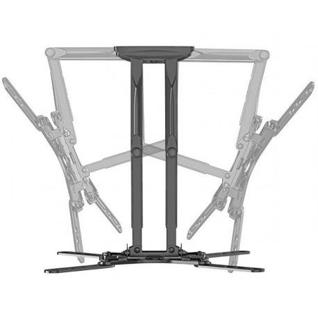 Gembird WM-60ST-01 - Mounting kit (wall mount) - for LCD / LED display - full motion - steel - screen size: 32"-60" - 4