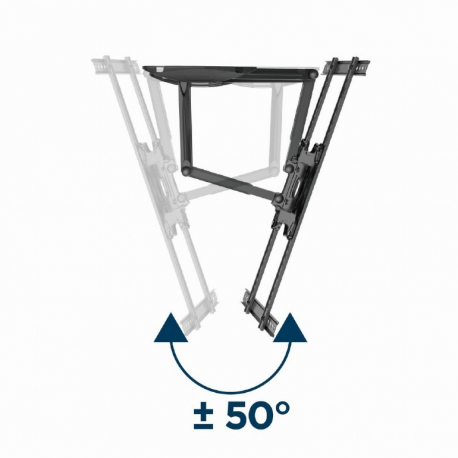 Gembird WM-75ST-01 - Mounting kit (wall mount) - for LCD TV - full motion - steel - screen size: 32"-75" - mounting interface: 600 x 400 mm - 2