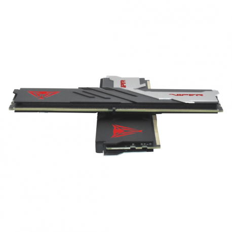 Patriot Viper Venom DDR5 series - DDR5 - kit - 32 GB: 2 x 16 GB - DIMM 288-pin - 6400 MHz  /  PC5-51200 - CL32 - 1.4 V - unbuffered - on-die ECC - silver, red, matte black - 1