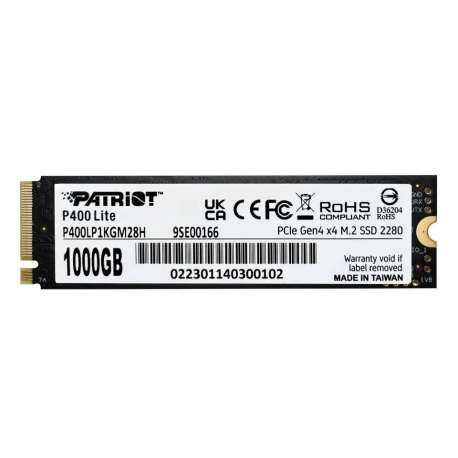 Patriot P400 Lite - SSD - 1 TB - internal - M.2 2280 - PCIe 4.0 x4 - 5
