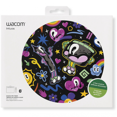 Wacom Intuos Creative Pen Small - Digitiser - 15.2 x 9.5 cm - electromagnetic - 4 buttons - wired - USB - black - 11