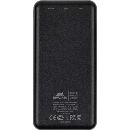 POWER BANK USB 20000MAH/VA2571 RIVACASE
