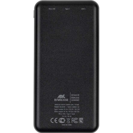 POWER BANK USB 20000MAH/VA2571 RIVACASE