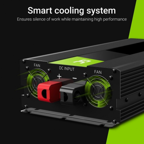 GREEN CELL Car Power Inverter 24V to 230V Mod Sine 1500W