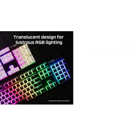 HyperX Pudding Keycaps - Keycap set - white - 30