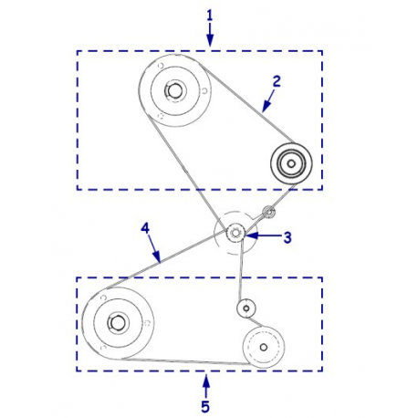 Accessories, Kit Main Drive System (Pulleys & Belts for all <acronym title="dots per inch">dpi</acronym>) Xi4 Series<br /><span class="specs">Specs: Zebra P1006069 Main Drive System</span> - 1