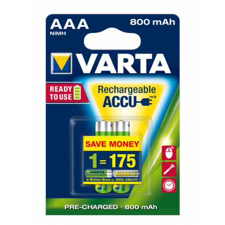 Varta 1x2 LL Accu AAA NiMH 800 mAH - 8