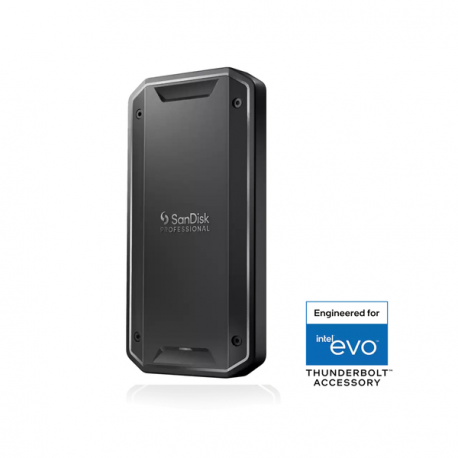 SanDisk Professional PRO-G40 - SSD - 4 TB - external (portable) - USB 3.2 Gen 2  /  Thunderbolt 3 (USB-C connector) - black - 0