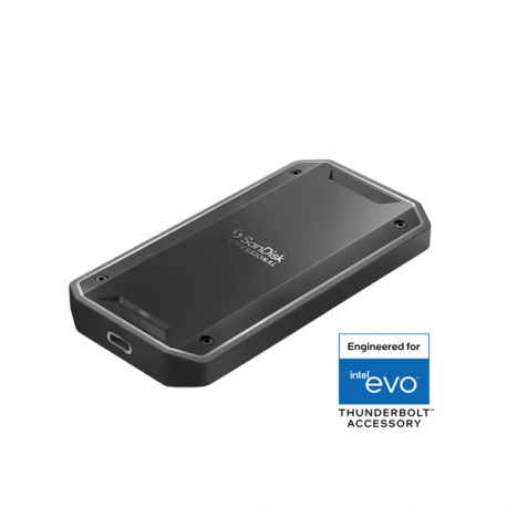 SanDisk Professional PRO-G40 - SSD - 4 TB - external (portable) - USB 3.2 Gen 2  /  Thunderbolt 3 (USB-C connector) - black - 1