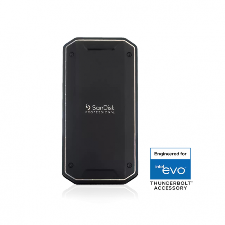 SanDisk Professional PRO-G40 - SSD - 4 TB - external (portable) - USB 3.2 Gen 2  /  Thunderbolt 3 (USB-C connector) - black - 2