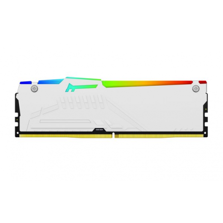 Kingston FURY Beast RGB - DDR5 - kit - 32 GB: 2 x 16 GB - DIMM 288-pin - 6000 MHz  /  PC5-48000 - CL30 - 1.4 V - unbuffered - on-die ECC - white - 12