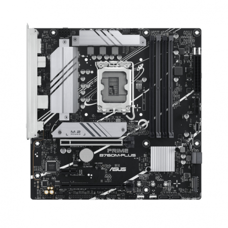 ASUS PRIME B760M-PLUS - Motherboard - micro ATX - LGA1700 Socket - B760 Chipset - USB 3.2 Gen 1, USB 3.2 Gen 2, USB-C 3.2 Gen 1 - 2.5 Gigabit LAN - onboard graphics (CPU required) - HD Audio (8-channel) - 0