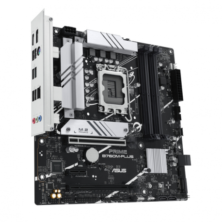 ASUS PRIME B760M-PLUS - Motherboard - micro ATX - LGA1700 Socket - B760 Chipset - USB 3.2 Gen 1, USB 3.2 Gen 2, USB-C 3.2 Gen 1 - 2.5 Gigabit LAN - onboard graphics (CPU required) - HD Audio (8-channel) - 4
