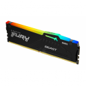 Kingston FURY Beast RGB - DDR5 - module - 32 GB - DIMM 288-pin - 6000 MHz  /  PC5-48000 - CL30 - 1.4 V - unbuffered - on-die ECC - black