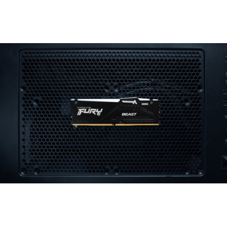 Kingston FURY Beast RGB - DDR5 - kit - 16 GB: 2 x 8 GB - DIMM 288-pin - 6000 MHz  /  PC5-48000 - CL30 - 1.4 V - unbuffered - on-die ECC - black - 9