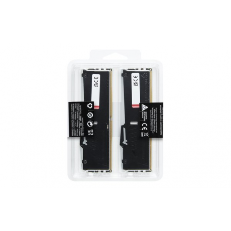 Kingston FURY Beast RGB - DDR5 - kit - 16 GB: 2 x 8 GB - DIMM 288-pin - 6000 MHz  /  PC5-48000 - CL30 - 1.4 V - unbuffered - on-die ECC - black - 26