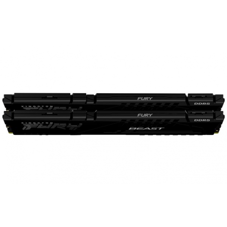 Kingston FURY Beast - DDR5 - kit - 16 GB: 2 x 8 GB - DIMM 288-pin - 6000 MHz  /  PC5-48000 - CL30 - 1.4 V - unbuffered - on-die ECC - black - 7