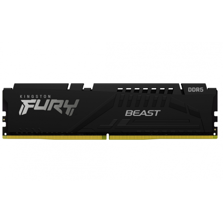 Kingston FURY Beast - DDR5 - module - 16 GB - DIMM 288-pin - 6400 MHz  /  PC5-51200 - CL32 - 1.4 V - unbuffered - on-die ECC - black - 1
