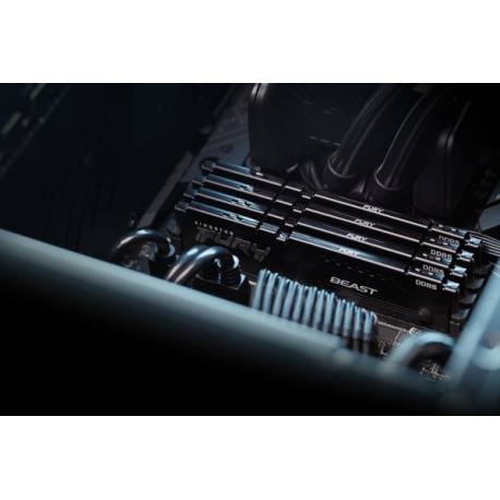 Kingston FURY Beast - DDR5 - kit - 32 GB: 2 x 16 GB - DIMM 288-pin - 6400 MHz  /  PC5-51200 - CL32 - 1.4 V - unbuffered - on-die ECC - black - 11