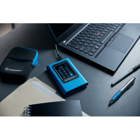 Kingston IronKey Vault Privacy 80 - SSD - encrypted - 3840 GB - external (portable) - USB 3.2 Gen 1 (USB-C connector) - FIPS 197, 256-bit AES-XTS - TAA Compliant - 32