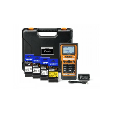 Brother PT-E560BTSP Electrician Labelling Kit, integrated Bluetooth and automatic cutter (Up to 24 mm)