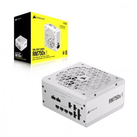 CORSAIR RMx Series RM750x SHIFT - Power supply (internal) - ATX12V 3.0 /  EPS12V 2.92 - 80 PLUS Gold - AC 100-240 V - 750 Watt - white - 10