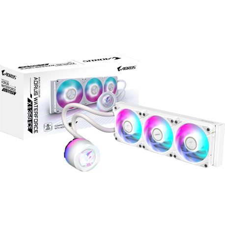 AORUS WATERFORCE X II 360 ICE - Processor liquid cooling system - (for: AM4, TR4, LGA1200, LGA1700, AM5, LGA115x Socket, sTR5) - copper - 120 mm - 0