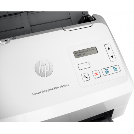 HP ScanJet Enterprise Flow 7000 s3 Sheet-feed Scanner - Document scanner - Duplex - 216 x 3100 mm - 600 dpi x 600 dpi - up to 75 ppm (mono) - ADF (80 sheets) - up to 7500 scans per day - USB 3.0, USB 2.0 - 6