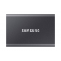 Samsung T7 MU-PC4T0T - SSD - encrypted - 4 TB - external (portable) - USB 3.2 Gen 2 (USB-C connector) - 256-bit AES - grey