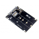 MicroConnect - Storage bay adapter - M.2 Card - SATA 6Gb/s - black