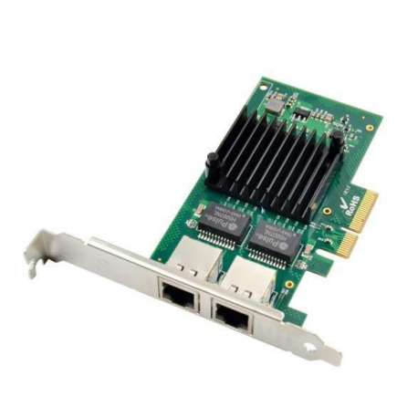 MicroConnect - Network adapter - PCIe 2.1 x4 - Gigabit Ethernet x 2 - multicolour - 0