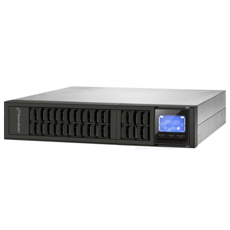 PowerWalker VFI 2000CRM LCD - UPS (rack-mountable / external) - 1600 Watt - 2000 VA - 9 Ah - RS-232, USB - output connectors: 4 - 2U - 19" - black - 11