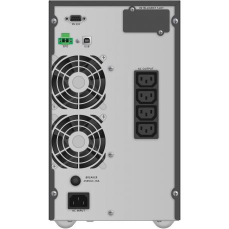 PowerWalker VFI 2000 TG - UPS - 1800 Watt - 2000 VA - 9 Ah - RS-232, USB - output connectors: 4 - 3