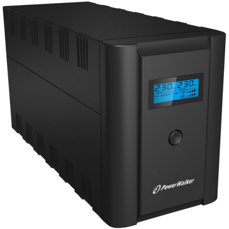 PowerWalker VI 2200 LCD / IEC - UPS - AC 230 V - 1200 Watt - 2200 VA - 9 Ah - USB - output connectors: 6 - black - 4