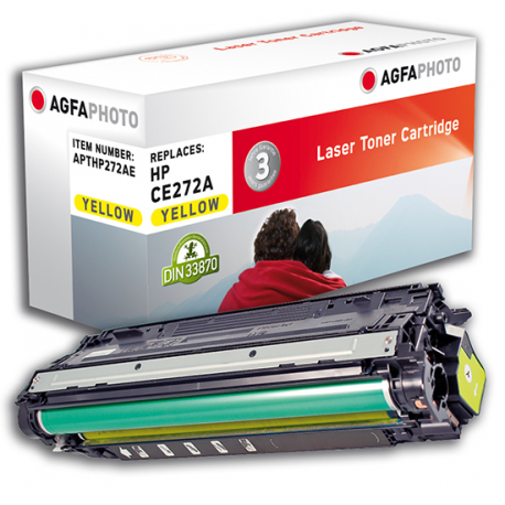 AgfaPhoto - Yellow - compatible - toner cartridge - for HP Color LaserJet Enterprise CP5520, CP5525, M750 - 0