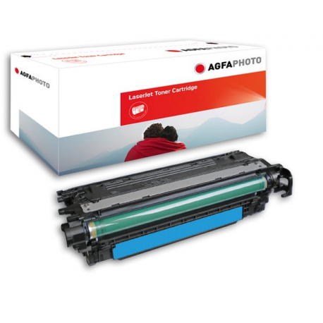 AgfaPhoto - Cyan - compatible - toner cartridge - for Canon i-SENSYS LBP7750; HP Color LaserJet CM3530, CP3525 - 0