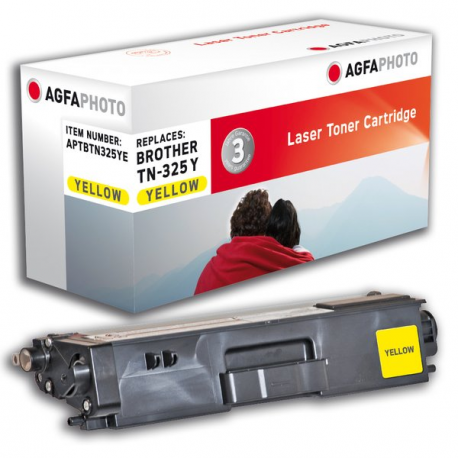 AgfaPhoto - Yellow - compatible - toner cartridge (alternative for: Brother TN325Y) - for Brother DCP-9055, DCP-9270, HL-4140, HL-4150, HL-4570, MFC-9460, MFC-9465, MFC-9970 - 0