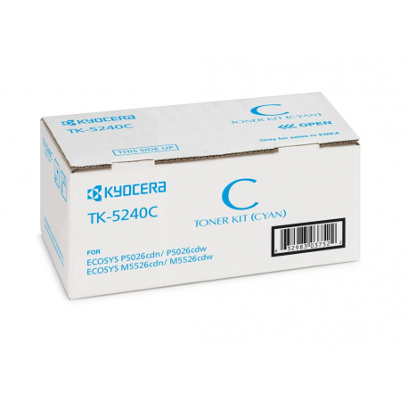 Kyocera TK 5240C - Cyan - original - toner cartridge - for ECOSYS M5526, P5026 - 7