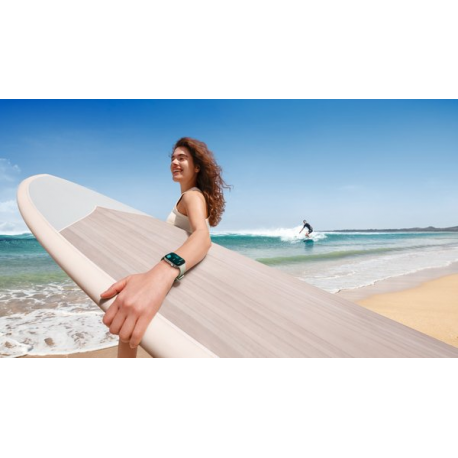 Huawei Watch Fit 3 - Aluminium alloy - smart watch with strap - fluoroelastomer - wrist size: 130-210 mm - display 1.82" - Bluetooth, Wi-Fi - 26 g - black - 12