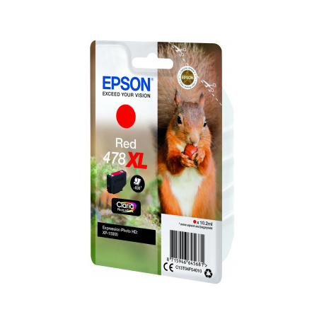 Epson 478XL - 10.2 ml - high capacity - red - original - ink cartridge - for Expression Home HD XP-15000 - 8