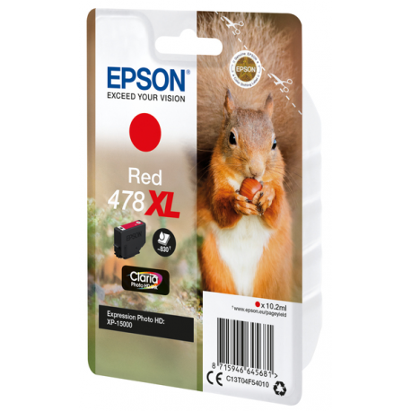 Epson 478XL - 10.2 ml - high capacity - red - original - ink cartridge - for Expression Home HD XP-15000 - 10