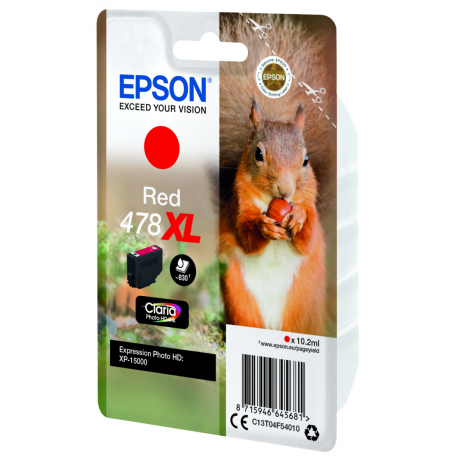 Epson 478XL - 10.2 ml - high capacity - red - original - ink cartridge - for Expression Home HD XP-15000 - 14