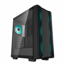 DeepCool CC560 V2 - Mid tower - ATX - windowed side panel (tempered glass) - no power supply (ATX / PS / 2) - black - USB / Audio